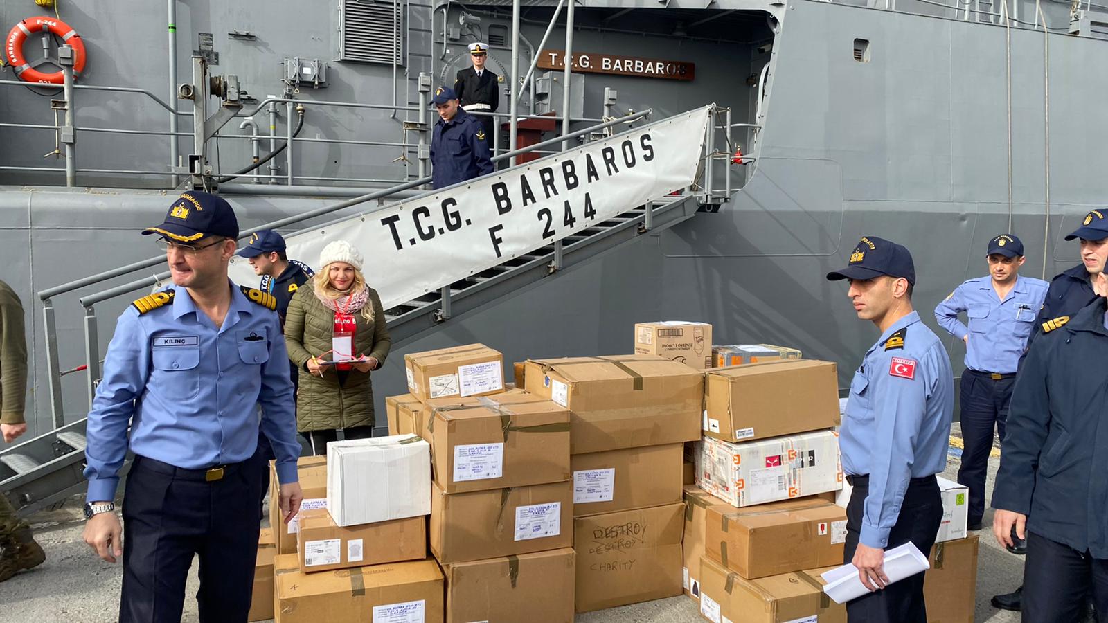Consegnati al porto di Catania indumenti nuovi donati dalla catena Primark per le popolazioni terremotate di Turchia e Siria